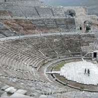 El antiguo teatro de Efesos.