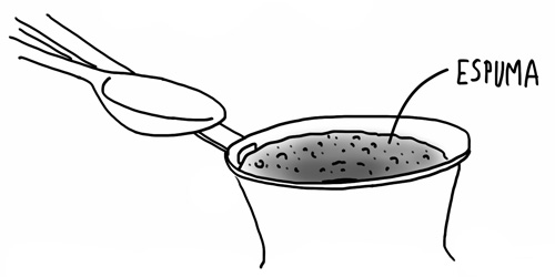 espuma de café turco