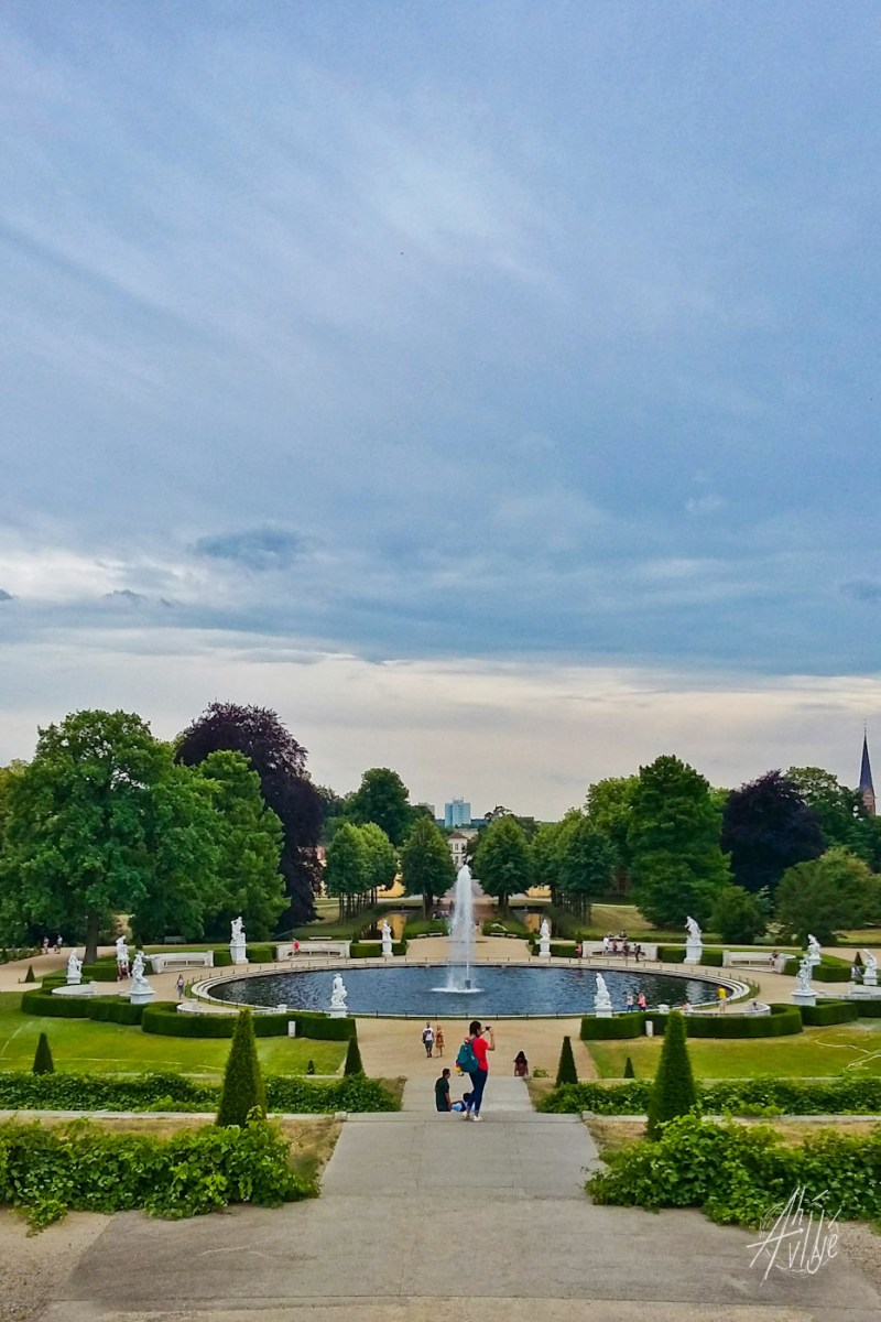 Fuente en el parque Sanssouci.