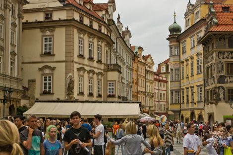 Calle en Praga