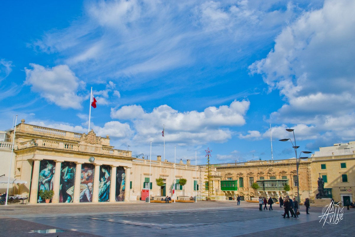 Una de las plazas de La Valletta