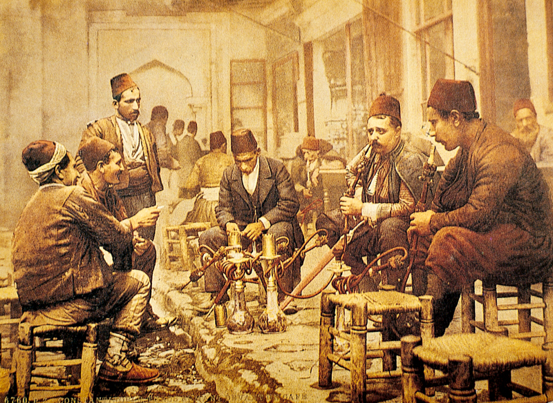 Postal de café turco