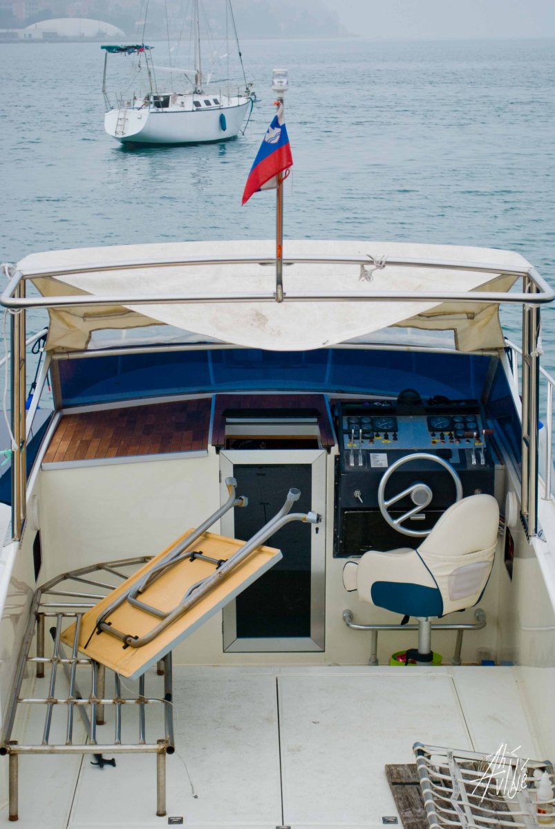 Barco en Koper, Eslovenia