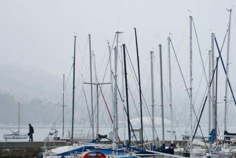 Veleros en Koper, Eslovenia