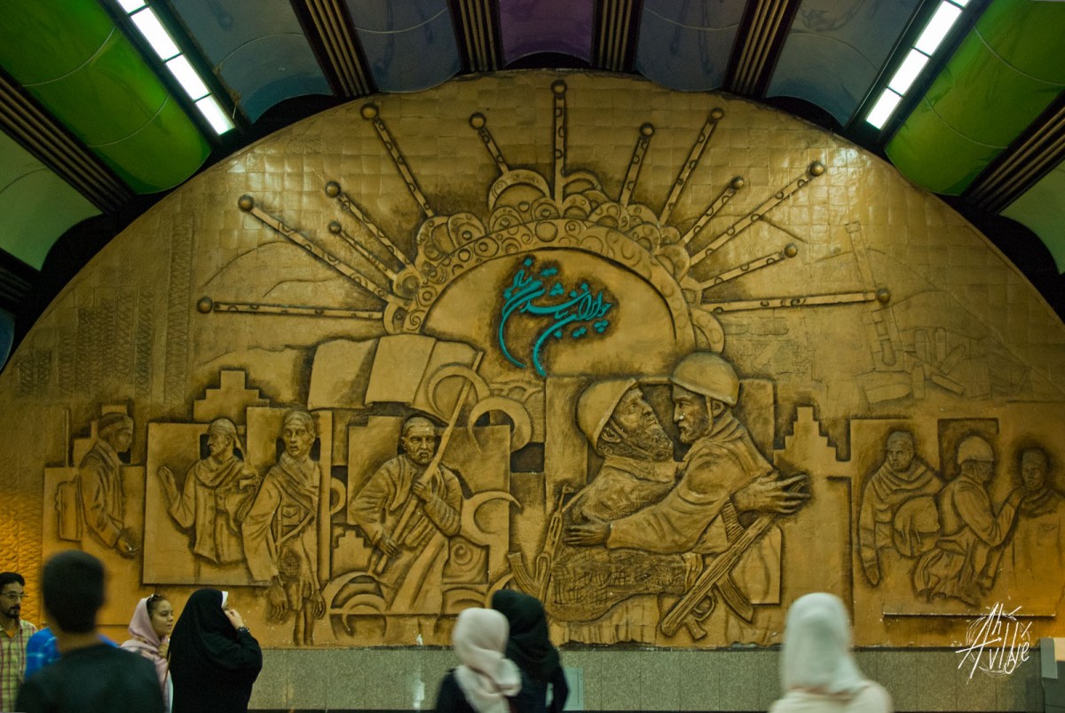 Mural en el metro
